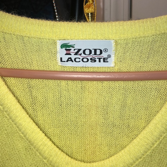 Vintage Yellow Izod Lacoste Sweater - Picture 3 of 3